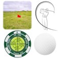 thumbnail image 4 of Herramienta Portátil Golf Medidor Pendiente Marcador Pelota Lector Verde, 4 of 9