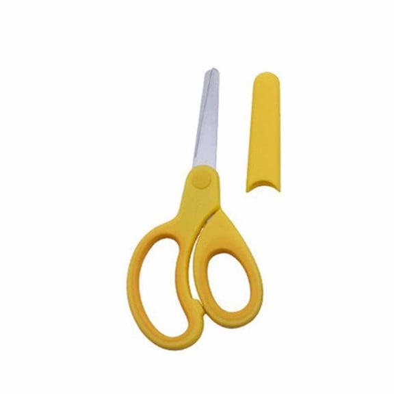 Left Handed Scissors Safety Blunt Tip Scissors Student Craft Scissors Stainless Steel Left Hand Scissors Soft Ergonomic Handle Scissors for Classroom