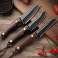 thumbnail image 4 of 3.5" Fixed Blade Hunting Knife Set Knife Boning Knives Meat Carving Knife Bushcraft Butcher Knives with Lanyard, 4 of 8