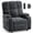 Dark Gray, variant on CHITOOMA Power Recliner Chair for Adults, Zero Gravity Electric Reclining Sofa with USB Port, Cup Holder & Side Pockets, Chenille Fabric, Dark Gray
