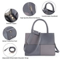thumbnail image 5 of SENDEFN Women Fashion Handbags Tote Bags PU Leather Shoulder Bags Top Handle Satchel Purse Set 3pcs, 5 of 8