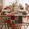thumbnail image 4 of Sm:)e Gingerbread Man Snowman Print Christmas Patchwork Table Runner, 13 x 72 Inch Farmhouse Table Decor, Universal for Indoor Outdoor Kitchen, Home & Party Decoration, 4 of 7