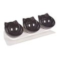 thumbnail image 1 of Cuenco inclinado para gatos, plato de comida para gatos, antideslizante, desmontable, bebedero y comedero, menos vómitos para perros, gatitos, Negro, 1 of 8