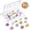 Ice-through color mixing, variant on Pack of 25 Push Pins Star Glitter Thumb Tacks Star Thumb Tacks for Home 0.8x0.6In Reusable Corkboard Decor for Offices Home Decor