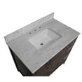 thumbnail image 3 of California 36" Bathroom Vanity with Chocolate Cabinet and Carrara Marble Top, 3 of 6