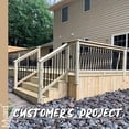 thumbnail image 2 of Myard 29 Inches Estate Square Iron Deck Balusters for Decking Railing Patio Fence, Modern Look (25-Pack, Matte Black), 2 of 6