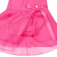 thumbnail image 4 of YONGHS Kids Girls Ballet Dance Leotard Flutter Sleeve A-line Dress Gymnastics Bodysuit 2-12 Rose 5-6, 4 of 6