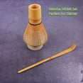 thumbnail image 3 of Juego de Matcha de 4 Piezas: Batidor de Bambú Hecho A Mano (Chasen) y Cuchara para Té Tradicional, Cuchara Matcha y Soporte para Batidor de Cerámica, 3 of 5