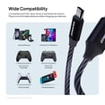 thumbnail image 6 of Powertek Light-Up USB-A to USB-C Charging Cable, 5 ft, Black, 6 of 7