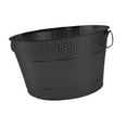 thumbnail image 5 of Esquirla Ice Bucket Beverage Tub Round Lightweight Organizer Metal Drink Storage Bucket for Chilling Bar Champagne Cocktails Black, 5 of 8