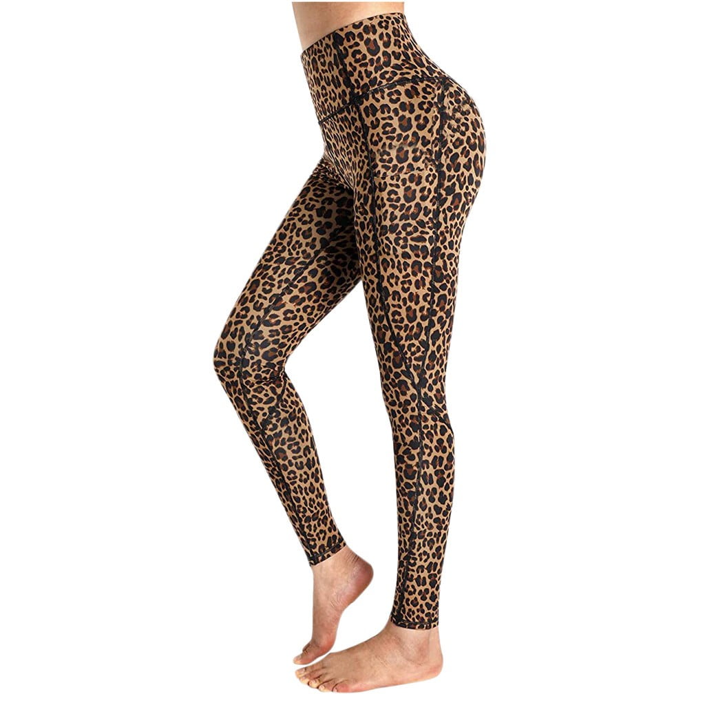  Leopard Print Workout Tights with Comfort Workout Clothes