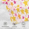 thumbnail image 5 of Yayeee 2 Pack Hand Towels for Bathroom 100% Cotton 16" x 28" Kitchen Towel, Light Pink Stars, 5 of 7