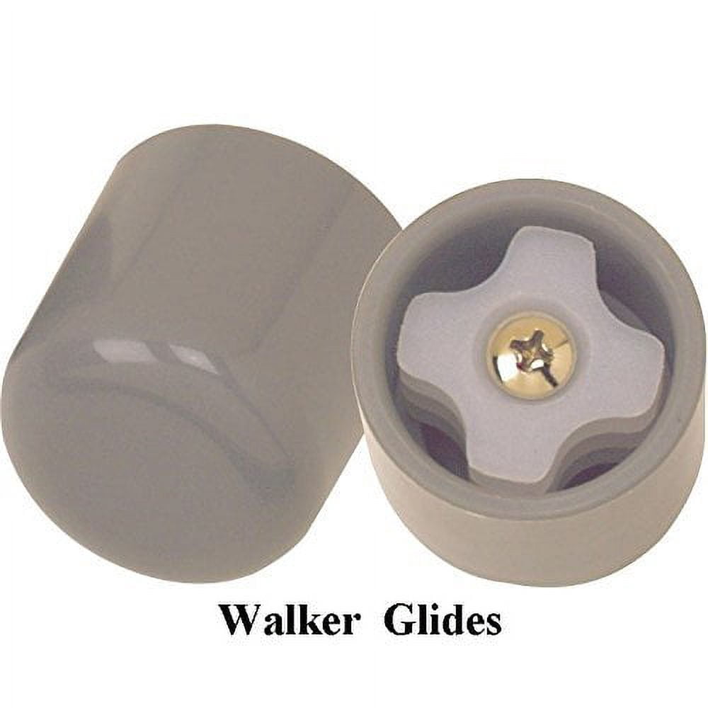 Walker Folding Deluxe 2 Button with Front 5" Wheels, Adjustable Height (Short, Standard, Tall People) by Healthline Trading