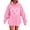 Pink, variant on Yievot Women's Pullover Hoodie, Heart Printed Oversized Hooded Sweatshirts Trendy Jackets, Cute Hoodies Tops for Ladies