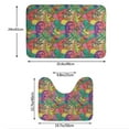 thumbnail image 3 of Yiaed Colorful Dinosaur Print Bathroom Mat Set 2 Pieces Mat Anti-Skid Pad Ultra Soft and Absorbent Bathroom Bath Mat Contour Bath Rugs for Toilet Base, 3 of 6
