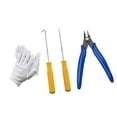 thumbnail image 4 of DYNWAVECA Racket Stringing Tools Set Hand Tool Portable Fix Convenient to Use Accessory Multifunctional Pull Wire for Badmintons Tennis Yellow, 4 of 10