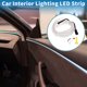 thumbnail image 2 of Cuerda de luz LED EL de 2m Unique Bargains, tira de luz brillante para iluminación interior de coches, luz de neón flexible para decoración de coches USB(5V) blanca, 2 of 7
