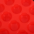 thumbnail image 5 of WEUVEB Silicone Cupcake Mold Muffin Tray Red High Temperature for Home Bakers 1Set, 5 of 8