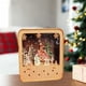 thumbnail image 4 of Decoraciones navideñas Fiudx Cabaña de Papá Noel casa de madera luminosa, 4 of 6