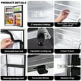 thumbnail image 5 of WANAI 3.5 Cu ft Two Door Mini Fridge with Freezer,Apartment Size Refrigerator, Black,New, 5 of 8
