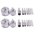 thumbnail image 1 of 20Pcs Diamond 3-50mm Drill Bit Saw Set Tile Ceramic Marble Glass Cutter, 1 of 8