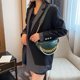 thumbnail image 2 of Bolso de hombro tipo bandolera de PU retro para mujer Bolsos de cintura de pecho con cadena de perlas (verde) Likrtyny Para estrenar, 2 of 8