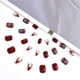 thumbnail image 2 of Cuadrado rojo prensado en las uñas copo de nieve brillante uñas postizas acrílicas cubiertas completas cortas compatibles con mujeres y niñas compatible con Navidad F Afortunado Sencillez, 2 of 5