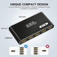 thumbnail image 3 of HDMI Switch 3 in 1 Out, 4K@60Hz HDMI Selector with Remote Control, 3 Ports HDMI Switcher, Perfect for Full HD 4K 1080P 3D Video Roku Fire TV Blu-ray Players Stick Apple PS4/PS5 Xbox Chromecast (black, 3 of 8