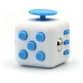 thumbnail image 1 of Fidget Cube Sincero Juguete de estrés y ansiedad blanco y azul, 1 of 8