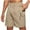 Khaki, variant on ZKCCNUK Cargo Shorts for Men Overalls Shorts Beachwear Summer Thin Multi Pocket Swimming Trunks Casual Fits Five Point Sports Shorts Pants M-4XL