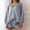 Gray, variant on LADIGASU Women's Thin Loose High Waisted Outerwear Home Long Pajamas Short Pants Pajamas Sets