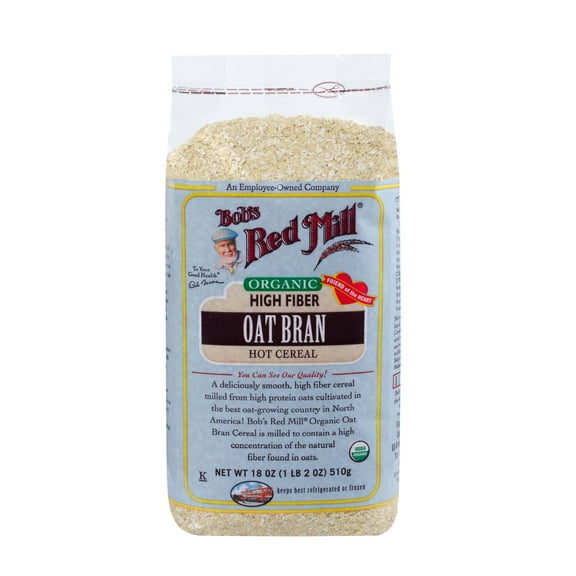 Bob's Red Mill Organic Hot Cereal, Oat Bran, 18 Oz