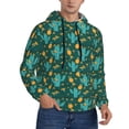 thumbnail image 2 of Fotbe Men's Hoodie with Pineapple And Cactus Pattern - Kangaroo Pocket Pullover Hooded Sweatshirt, Perfect for Daily Wear, Travel, and Home-4X-Large, 2 of 7