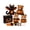 A, variant on Rednachen Halloween DIY Animal Craft Kit , 4 Pack Monster Friends Felt Patchwork Sewing Set, Fun Handcrafted Fabric Making Kit for Halloween Party Activity Home Tabletop Decoration