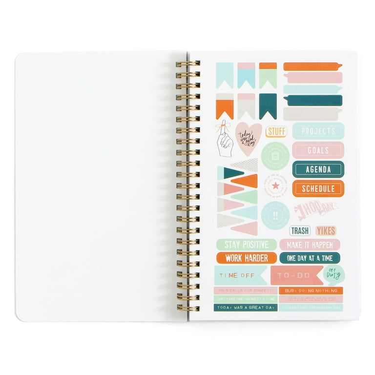 Swip Swap Zebras Weekly/Monthly Academic Spiral Planner, 5x8