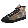 thumbnail image 7 of I Ride To Feel Strong Motocross High Top Canvas Shoes Sneakers Black Size 5, 7 of 7