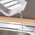 thumbnail image 2 of Soap Dispenser Abs Save Space Time Long Lasting Large Diameter Rustproof Kitchen Tools Kitchen Wash Pot Dish Brush White, 2 of 5