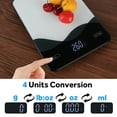 thumbnail image 6 of AIMILAR USB-C Rechargeable Kitchen Food Scale, 22lb Capacity, 1g/0.1oz, Tare Function, LED Display, Tempered Glass, 6 of 12