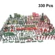 thumbnail image 2 of 330 Pcs Mini Toy Boy Action Doll Doll Vehicle Fighter Tank Set Military Soldiers Play Set, 2 of 2