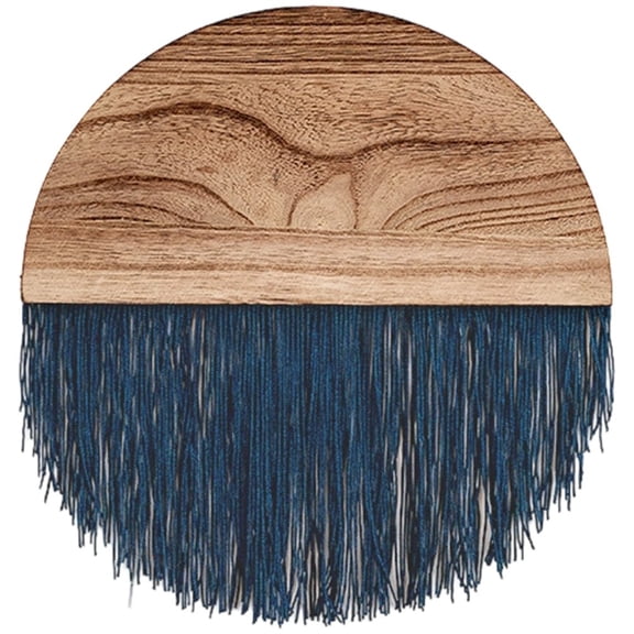 Vjnyvs Macrame Wall Hanging Boho Semi-circular Wooden Tapestry, Bohemian Chic Home Bedroom Living Room Decor Modern Wall Art Decorations