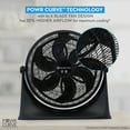 thumbnail image 3 of Comfort Zone PowerCurve 20 in 3-Speed High-Velocity Wall-Mountable Electric Household Fan, 3 of 8
