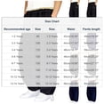 thumbnail image 2 of Avrntaa Boy's Wide Leg Sweatpant Drawstring Hem Workout Pant Spring Baggy Trouser for 1-14Y, 2 of 6