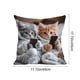 thumbnail image 3 of Juego de Cojines con Estampado de Animales Adorables, 45X45 Cm, Multicolor, de Material Aterciopelado | Decoración para Sofá o Sala de Estar | Decoración para Acción de Gracias y Otoño | Uso Interior, 3 of 6