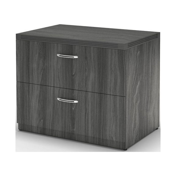 Mayline 36" Freestanding Lateral File, Gray Steel