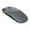 Grey, variant on Compact Wireless Rechargeable LED Lighted Mouse | Portable Adjustable DPI | Custom Silent Click & RGB | Programmable | The mouse is a safe and durable battery and there Gold