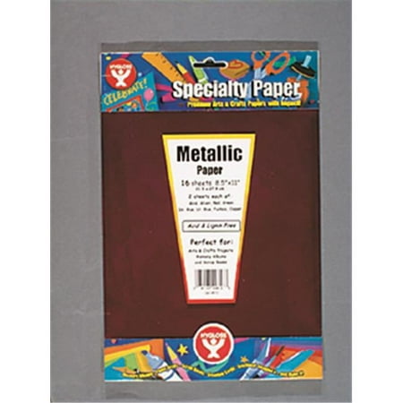 UPC: 0081187008102 | Hygloss Products Inc. Hyg810 Metallic Paper 2 Each Of Gold Sil