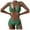 00 # Green, variant on REORIAFEE Fashion Women Flattering Swimsuit Bikini Resort Wear Beachwear Strap Bikini Deep V Split Swimsuit Three Piece Swimming Suit Black L