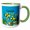 Green/White, variant on 3drose, Colourful Tropical Plants and Fish Design Personalized with a Female Name Camryn, 11oz Mug