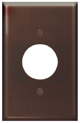 Leviton 80504 Brown Midway Single Gang 1.406' Single Receptacle Wall Plate