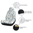 thumbnail image 6 of Salouo Rose Flowers Pattern Car Seat Covers,Universal Car Seat Protectors Easy to Install Car Cover Car Accessories Auto/rucks/Van/SUV-2 PCS, 6 of 9